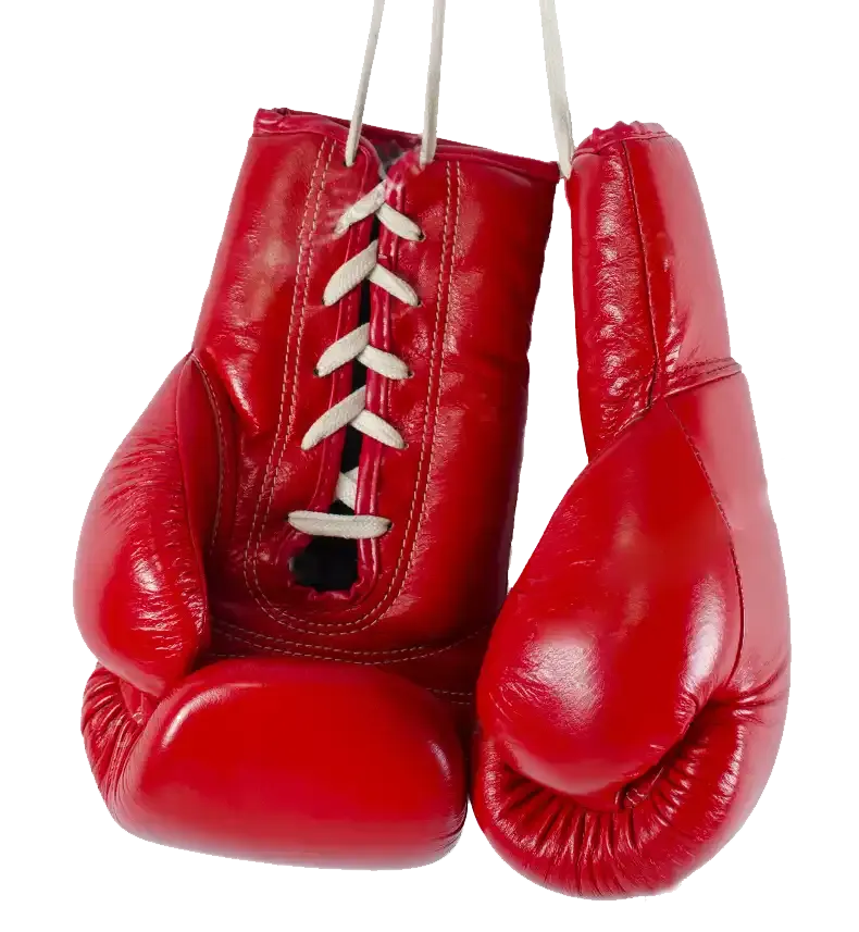 Fotografia de unos guantes de boxeo rojos
